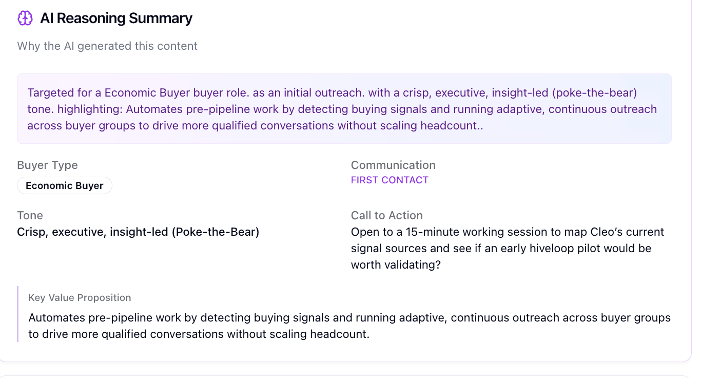 AI Reasoning Interface